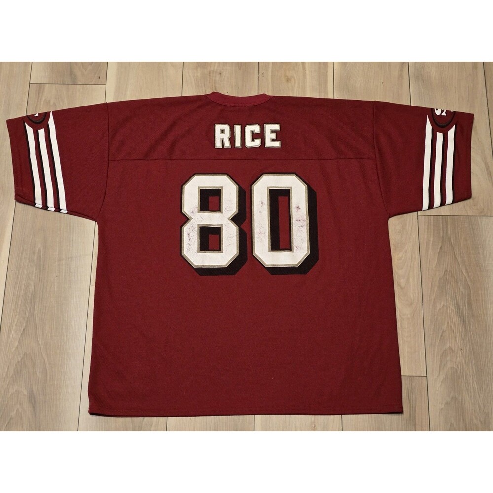 San Francisco 49ers #80 Jerry Rice logo 7 Jersey - Sz XL vintage 1991